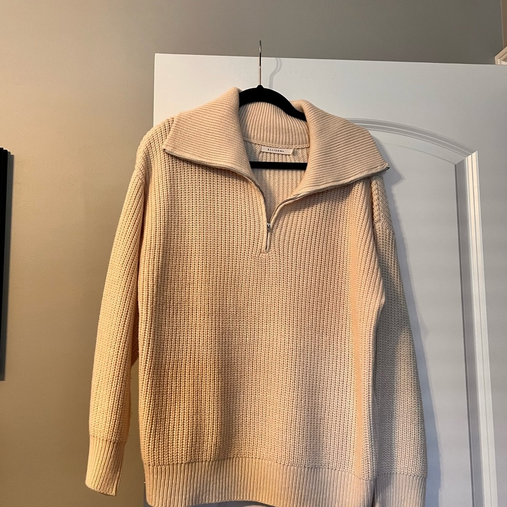 Women’s Beige Half-Zip Sweater from Avara